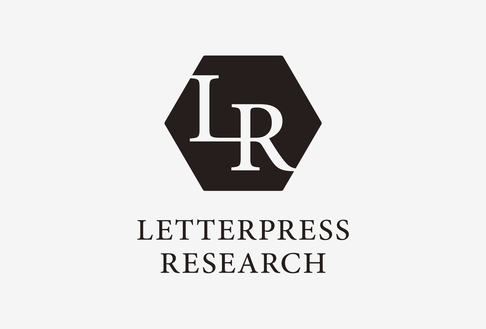 LETTERPRESS RESEARCH ロゴ、ノート